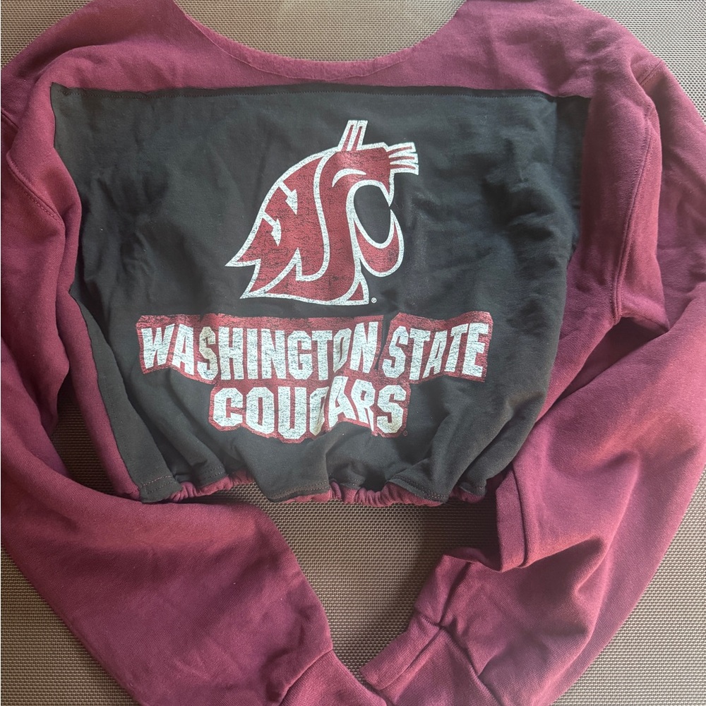 Washington State Cougars Cropped Sweatshirt